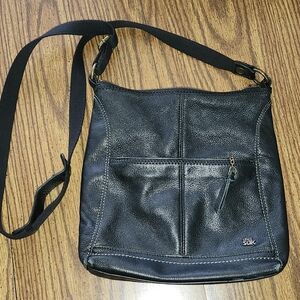 The Sak Black Pebbled Leather Crossbody Bag